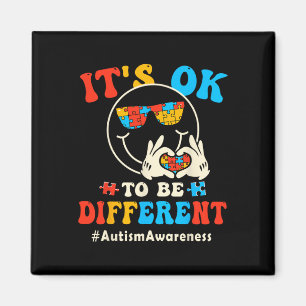 Imán Está Bien Ser Diferente Autismo Cara Sonriente Gro