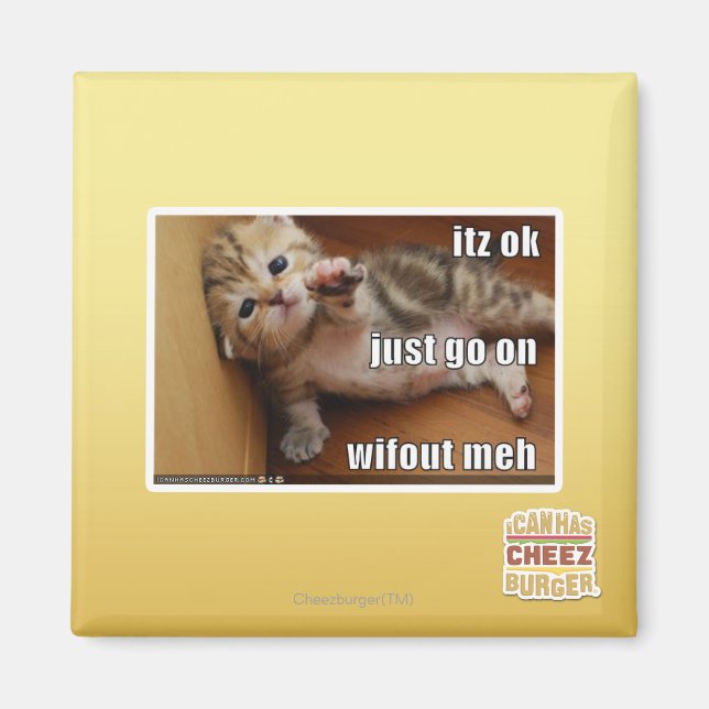 Imán Está bien, sigue sin mí (Frente)