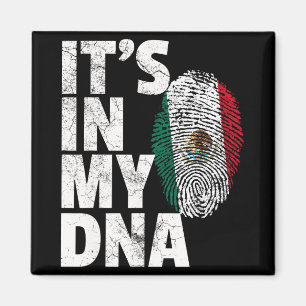 Imán Está En Mi Adn Bandera De México Mexicana Cinco De