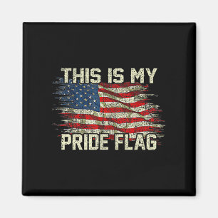 Imán Esta es la bandera del orgullo usa americana 4 de