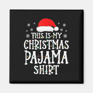 Imán Esta Es La Familia Divertida Pajama De Mis Navidad