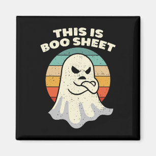 Imán Esta es la hoja de boo Ghost Retro Halloween disfr