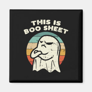 Imán Esta es la hoja de boo Ghost Retro Halloween disfr