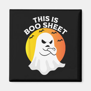 Imán Esta Es La Hoja De Boo Ropa De Halloween Retro
