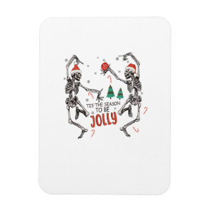 Imán Esta Es La Temporada De Jolly Funny Navidades Skel