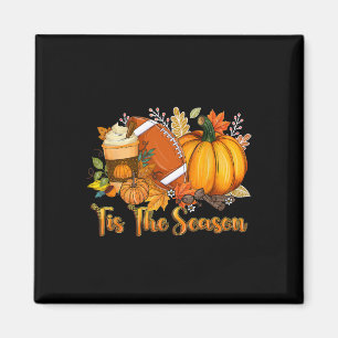 Imán Esta es la temporada de la hoja de calabaza Latte 