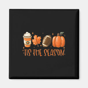 Imán Esta es la temporada de la hoja de calabaza Latte 
