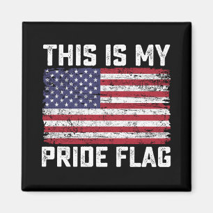 Imán Esta es mi bandera de orgullo USA