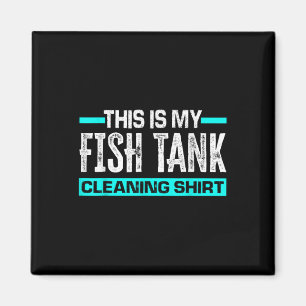 Imán Esta Es Mi Camiseta De Limpieza De Peces Divertido