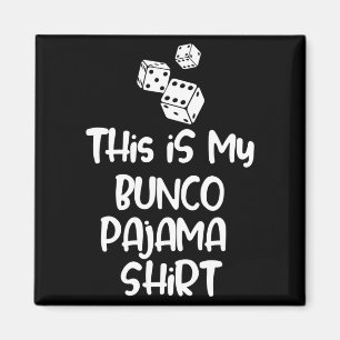 Imán Esta Es Mi Camiseta De Pijama Bunco Para Mujeres H
