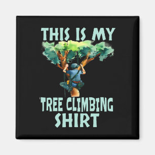 Imán Esta Es Mi Camiseta De Trepar Árboles Divertido Ar