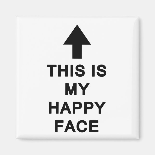 Imán Esta es mi cara feliz (Frente)