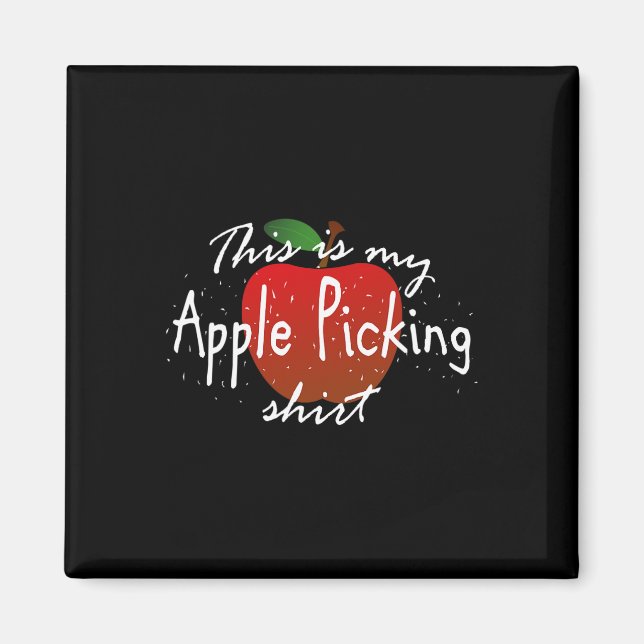 Imán Esta es mi manzana que recoge la cosecha de Divers (Frente)