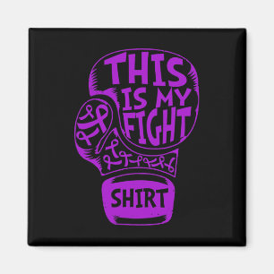 Imán Esta Es Mi Pelea Fibromialgia Púrpura Cinta Glove