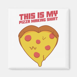 Imán Esta Es Mi Pizza Haciendo Corazón De Camisas