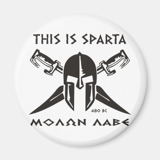 Imán Esta es Sparta - Molon Lave - Negro