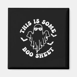 Imán Esta Es Una Hoja De Boo De Halloween.