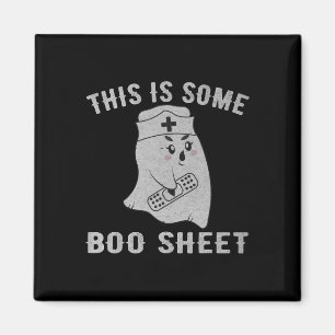 Imán Esta es una hoja de boo fantasma Funny Halloween N