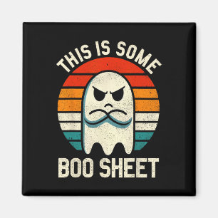 Imán Esta Es Una Hoja De Bote Retro Halloween Fantasma