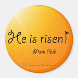 Imán ¡Está levantado! Cita de la Biblia de Pascua