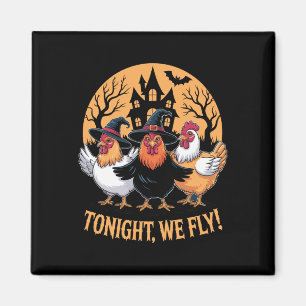 Imán Esta Noche Volamos Graciosas Testigos De Pollo Hal