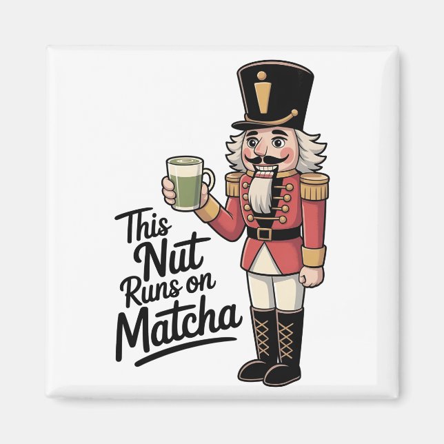 Imán Esta nuez funciona con cascanueces de matcha Navid (Frente)