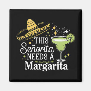 Imán Esta Señorita Necesita Una Margarita Cinco De Mayo