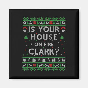 Imán ¿Está tu casa en llamas Clark Fea Navidad