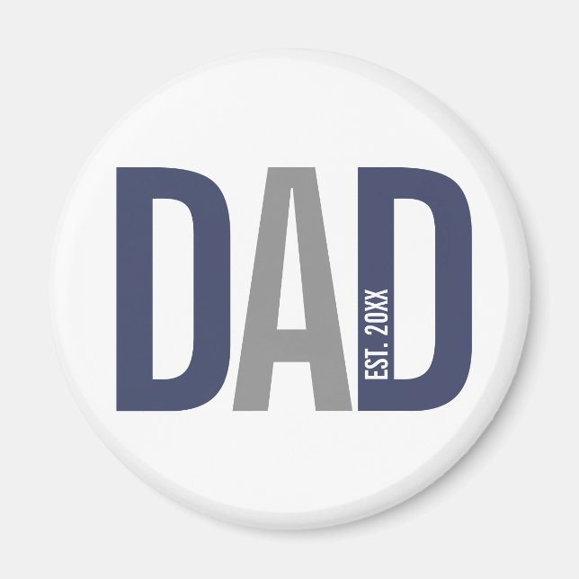 Imán Establecimiento de un padre moderno con personalid (Frente)