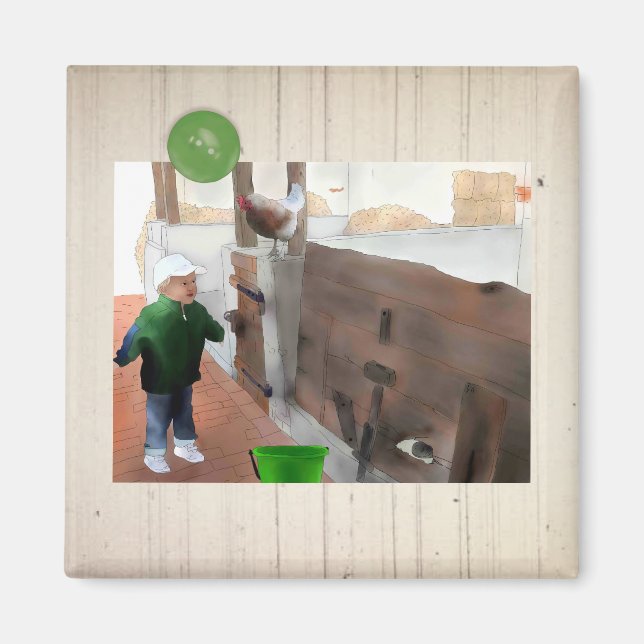 Imán Establo viejo (Frente)