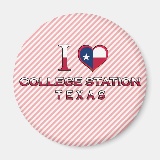 Imán Estación de Colegio de Texas (Frente)