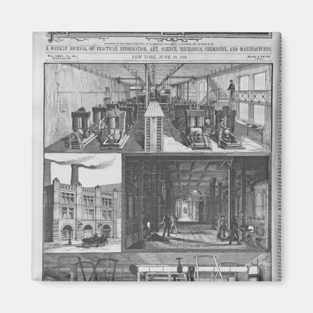 Imán Estación de Edison Electric Illuminating Co (Frente)