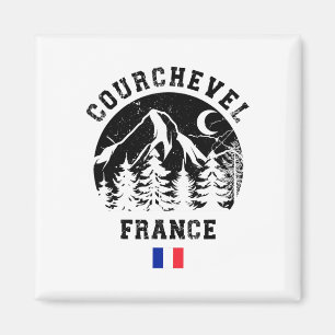 Imán Estación De Esquí Alpino Courchevel France Alps Pa