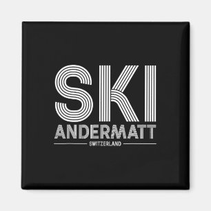 Imán Estación de esquí Andermatt Alpes Suizos Esquí Sui