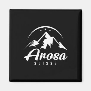Imán Estación de esquí Arosa Suiza Esquí Snowboard
