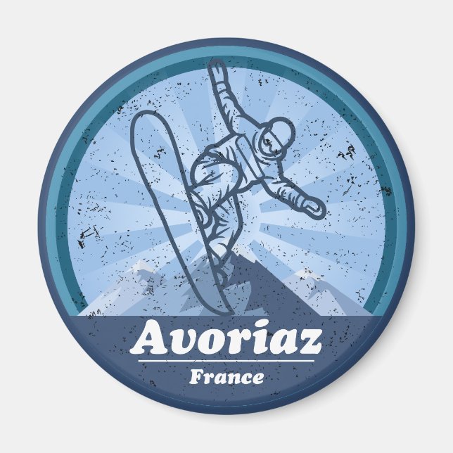 Imán Estación de esquí Avoriaz (Frente)
