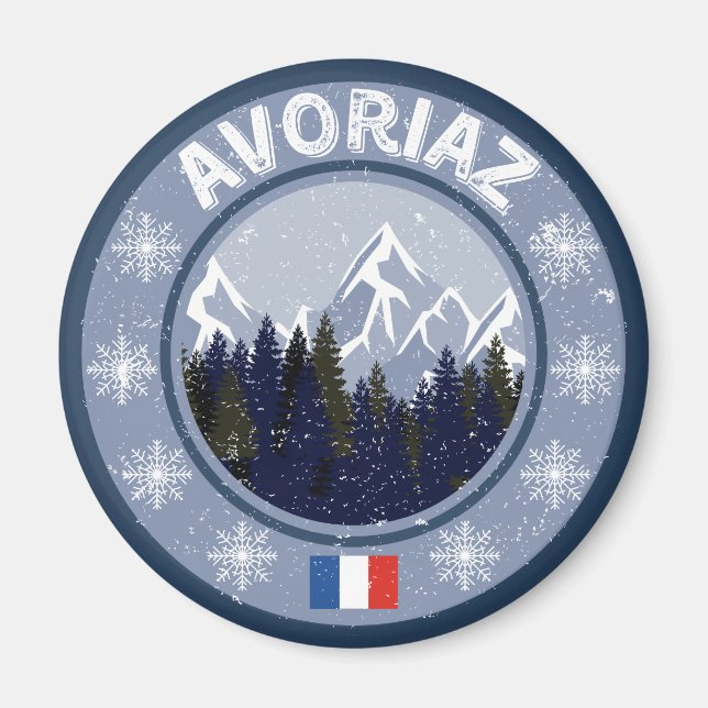 Imán Estación de esquí Avoriaz (Frente)
