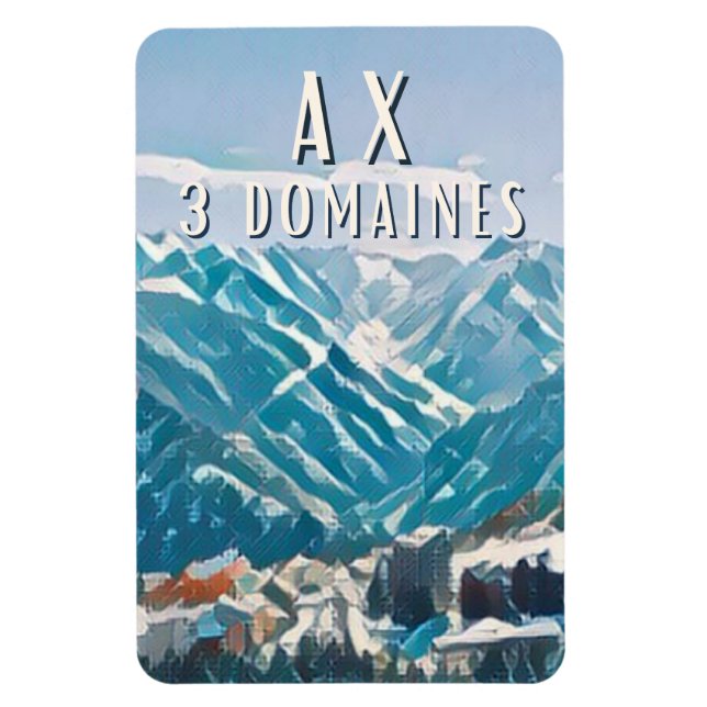 Imán Estación de esquí Ax 3 Domaines (Vertical)