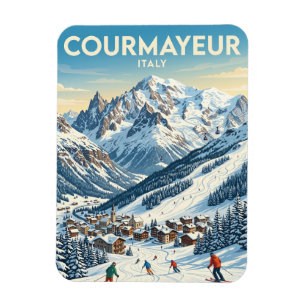 Imán Estación de Esquí Courmayeur Italia