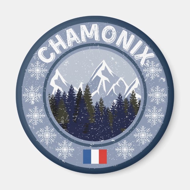 Imán Estación de esquí de Chamonix (Frente)