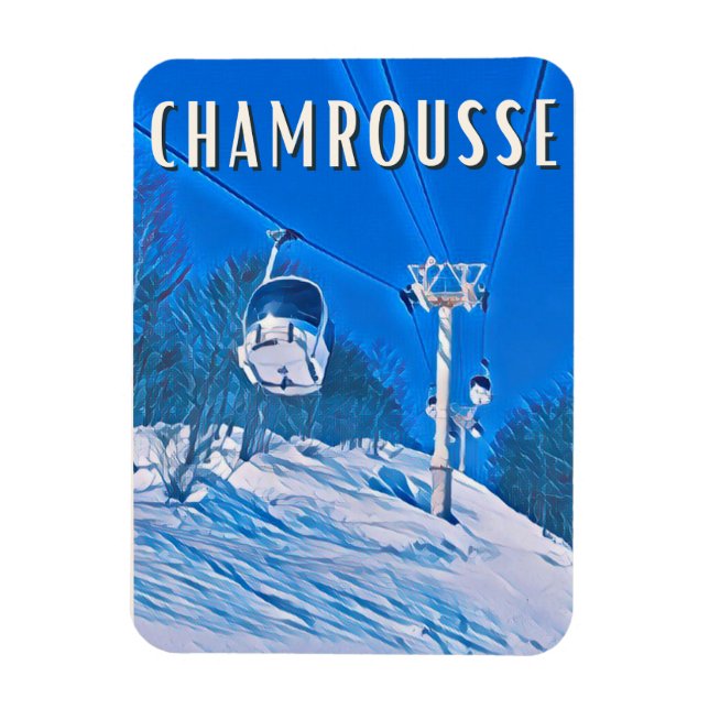 Imán Estación de esquí de Chamrousse (Vertical)