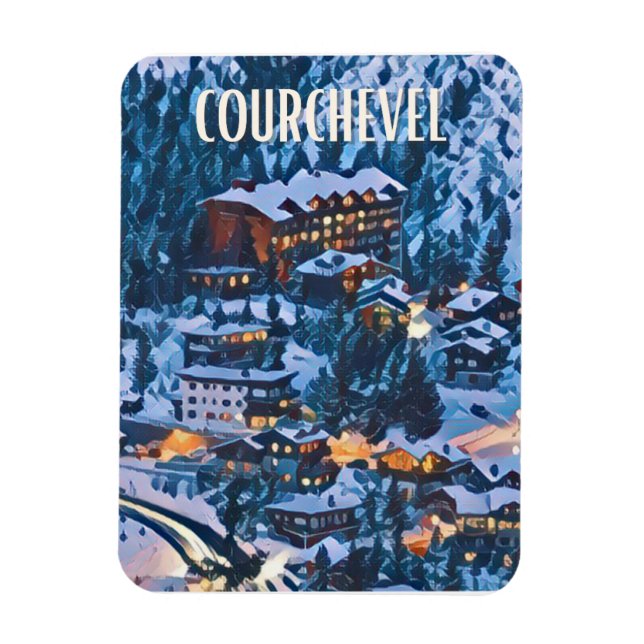 Imán Estación de esquí de Courchevel (Vertical)