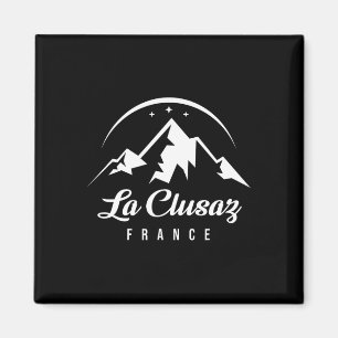 Imán Estación De Esquí De La Clusaz France Esquí Snowbo