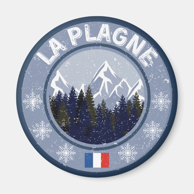 Imán Estación de esquí de La Plagne (Frente)