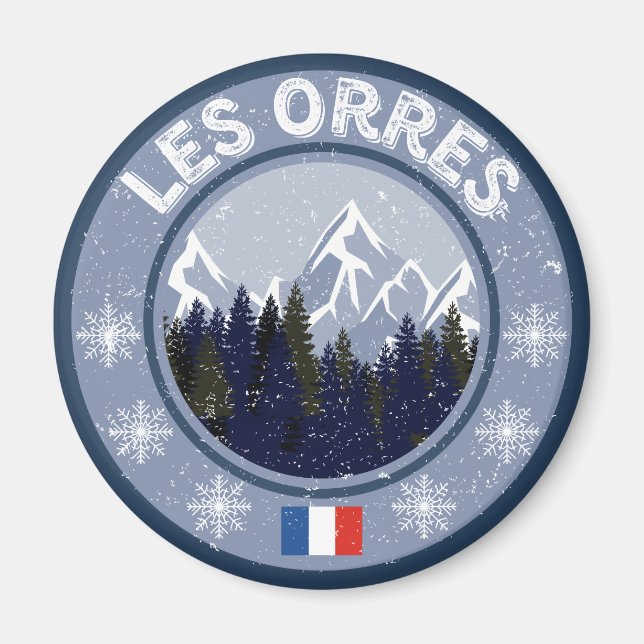 Imán Estación de esquí de Les Orres (Frente)