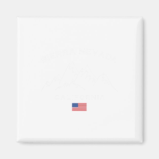 Imán Estación de esquí de Sierra Nevada California (Frente)