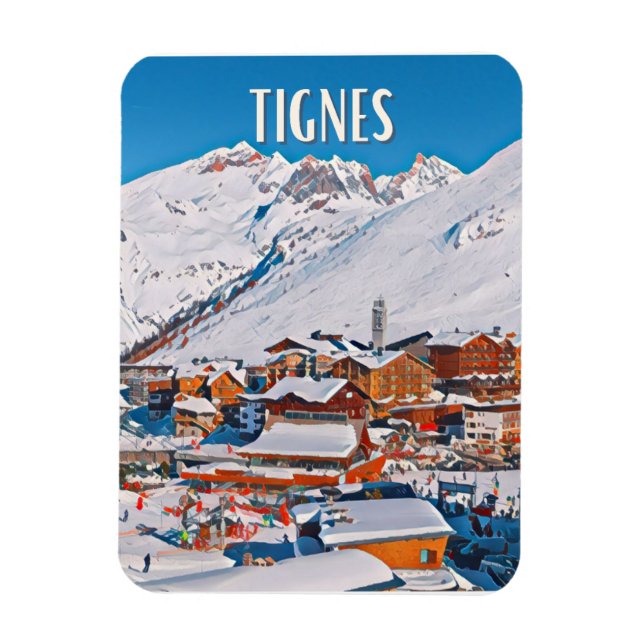 Imán Estación de esquí de Tignes (Vertical)