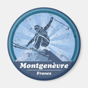 Imán Estación de esquí Montgenèvre - Skieur