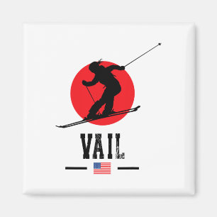 Imán Estación de esquí Vail Usa Montañas Rocosas Esquí