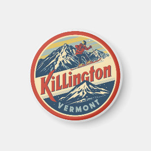Imán Estación de esquí vintage KILLINGTON Vermont monta